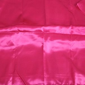 Pink Satin Saree