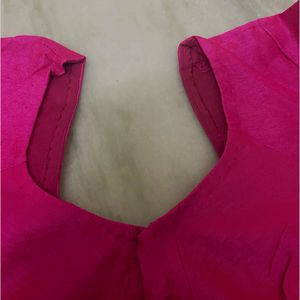 PURE SILK MAGENTA BLOUSE