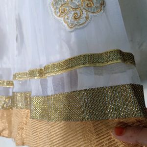 Anarkali Gold Stone Work Dress