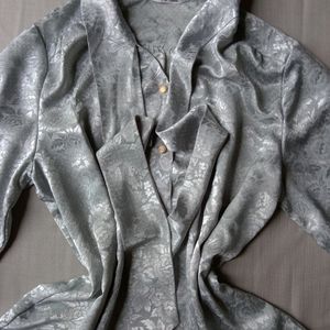 New Premium Grey Vintage Collection Satin Shirt