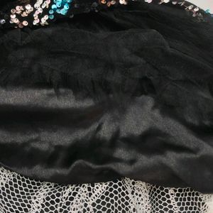 Black Multi Layers Gown