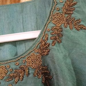 Hand Embroidery Kurta And Dupatta