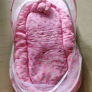 Baby Bedding Soft Sponge With Mosquito Net