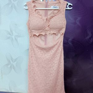 Baby Pink Colour Praty Dress