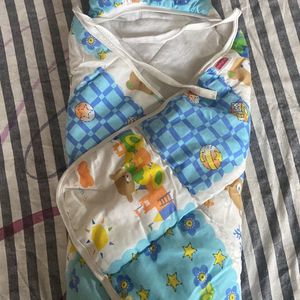 Baby Hooded Quilted Wrapper