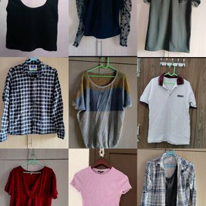 ASSORTED TOPS COMBO - 9 PCS WITH FREEBIES