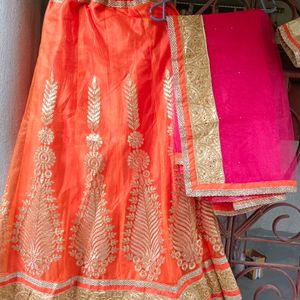 Designer Occasional Embroidery Work Lehnga Choli🧡