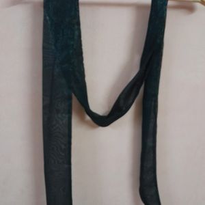 Black Silver Shimmy Scarf