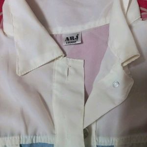 ARJ Fashion Women Solid Casual Light Blue Shirt