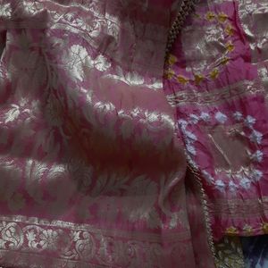 Karwachauth Special Pure Upada Suit With Handwork