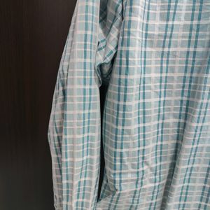 A Checked Bluesish Greyish Shirt, Comfortable Good