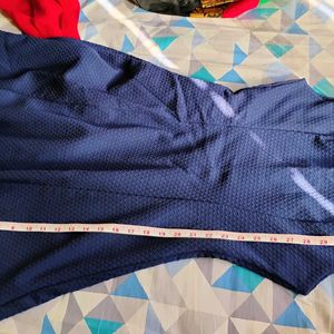 Navy Blue Van Heusen Solid Dress