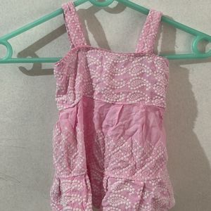 Pink Girls Frock