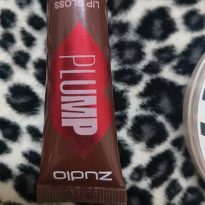 Zudio Lip Gloss And Pink Cheek Blusher