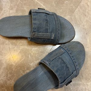 Denim Flip Flops