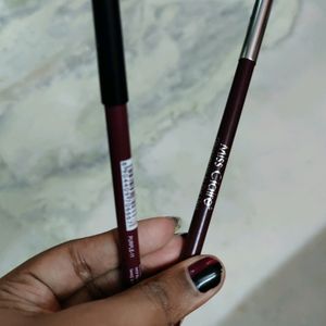 Set Of 2 Lip Liners Burgundy & Purple