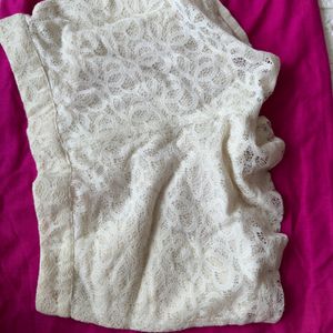 White Lace Hot Shorts