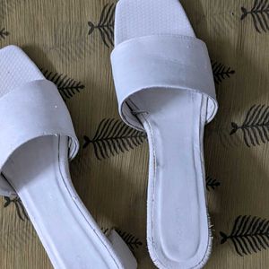 Block Heels White