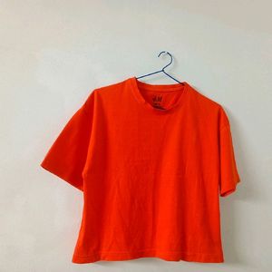 Oversized H&m Crop T-shirt