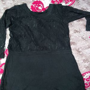 Black Net Top For Girls