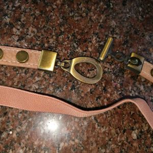 Peach Thin Belt