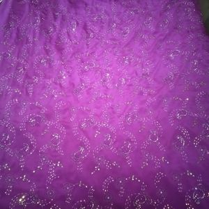 Pink Colour Handmade Saree