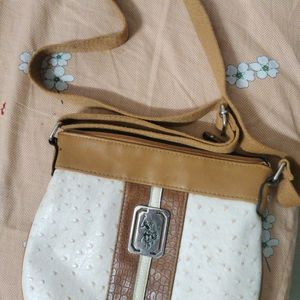 US Polo Asian SlingBag Beige