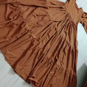 Heavy Flaired Modest Dress