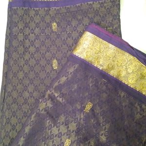 Purple Old Traditional Saree