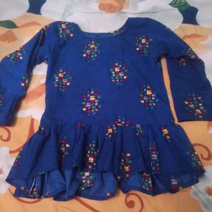 Blue Top Rajsthani Style