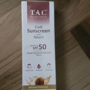 T.A.C Eladi Sunscreen, Matifying SPF 50 & PA+++