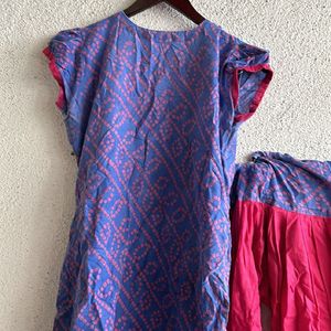 Bandhani Kurti Set