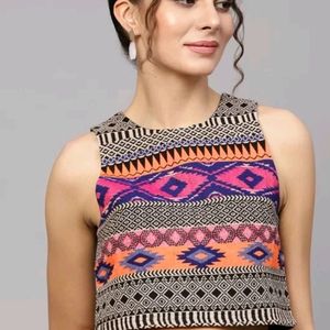 Sassafras MultiColoured Cropped Top