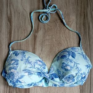 Padded Halter Neck & Tie-back Bra.