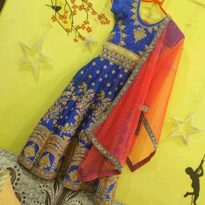 Embroidered Gown For Kids(Girl)💙