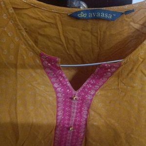 Mustard yellow Kurti