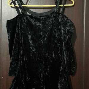 Black Velvet Party Wear