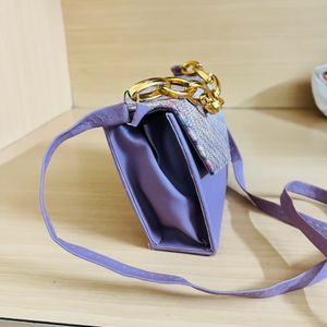 Purple Beautiful Sling With Chain