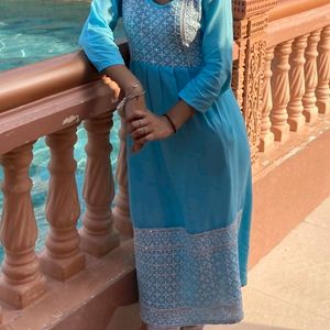 Light Blue Kurti