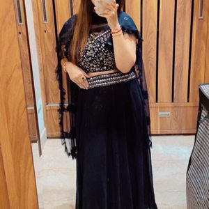 Navy Blue Lehnga Choli