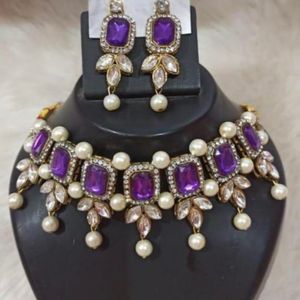 Purple Jewellery Set