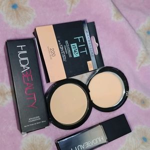 Huda beauty Foundation And Maybelline Compact