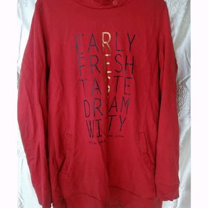 Red Hooded Sweatshirt