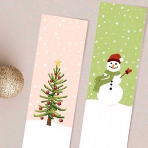 Hand-painted Christmas Themed Bookmarks