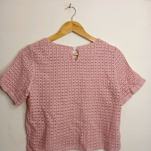 Pink Colour Casual Top (Girl' s)