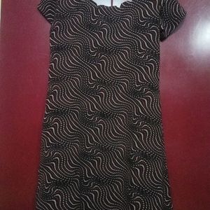 Black Kurti With Designer Neck