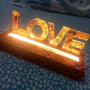 Resin LED Love Table Top