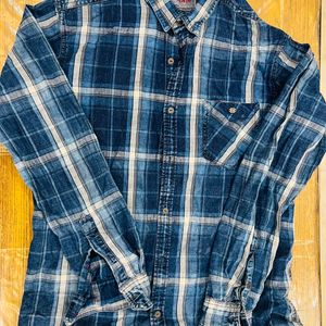 Sin Denim Slim Fit Checkered Shirt