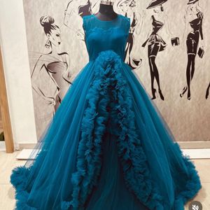 Designer Ruffle Gown