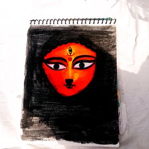 Watercolor Maa Durga Painting 🎨